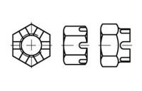 1 Stück, DIN 935-1 6/6 AU Kronenmuttern - Abmessung: M 60