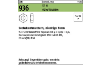 500 Stück, DIN 936 17 H flZn/TL 480h (zinklamellenbesch.) Sechskantmuttern, niedrige Form - Abmessung: M 12