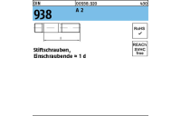 DIN 938 A 2 Stiftschrauben, Einschraubende = 1 d - Abmessung: M 24 x 65, Inhalt: 10 Stück