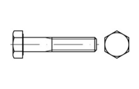 100 Stück, DIN 960 10.9 Sechskantschrauben mit Schaft, mit metrischem Feingewinde - Abmessung: M 10 x1 x 45