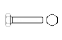 100 Stück, DIN 961 8.8 galvanisch verzinkt Sechskantschrauben mit Gewinde bis Kopf, mit metrischem Feingewinde - Abmessung: M 10 x1,25x 40