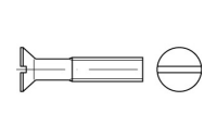 200 Stück, DIN 963 Messing Senkschrauben mit Schlitz - Abmessung: M 2 x 6