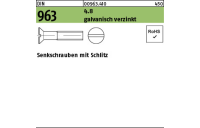 200 Stück, DIN 963 4.8 galvanisch verzinkt Senkschrauben mit Schlitz - Abmessung: M 2 x 12