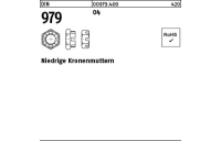 50 Stück, DIN 979 04 Niedrige Kronenmuttern - Abmessung: M 16