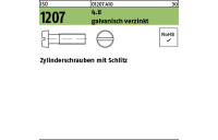 200 Stück, ISO 1207 4.8 galvanisch verzinkt Zylinderschrauben mit Schlitz - Abmessung: M 3,5 x 5