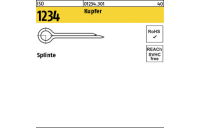 100 Stück, ISO 1234 Kupfer Splinte - Abmessung: 3,2 x 40