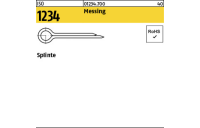 100 Stück, ISO 1234 Messing Splinte - Abmessung: 4 x 40