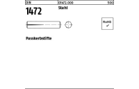 250 Stück, DIN 1472 Stahl Passkerbstifte - Abmessung: 1,5 x 12