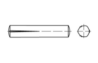 100 Stück, DIN 1472 A 1 Passkerbstifte - Abmessung: 6 x 18