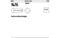 2000 Stück, DIN 1476 Stahl Halbrundkerbnägel - Abmessung: 3 x 15