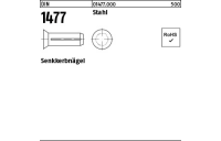 500 Stück, DIN 1477 Stahl Senkkerbnägel - Abmessung: 4 x 10