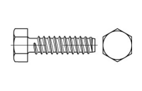 500 Stück, ISO 1479 Stahl, geh. Form F galvanisch verzinkt Sechskant-Blechschrauben, F = mit Zapfen - Abmessung: 4,2 x 9,5 -F