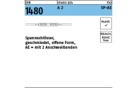 1 Stück, DIN 1480 A 2 SP-AE Spannschlösser geschmiedet, offene Form, mit 2 Anschweißenden - Abmessung: SP-AE M 12