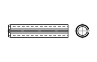 100 Stück, DIN 1481 1.4310 Spannstifte (Spannhülsen), schwere Ausführung - Abmessung: 2,5 x 4