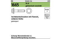 500 Stück, EN 1665 10.9 galvanisch verzinkt Sechskantschrauben mit Flansch, schwere Reihe - Abmessung: M 5 x 12