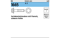 200 Stück, EN 1665 A 2 Sechskantschrauben mit Flansch, schwere Reihe - Abmessung: M 5 x 20