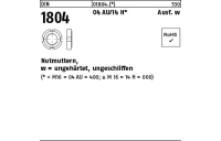 10 Stück, DIN 1804 04 AU Ausf. w Nutmuttern, ungehärtet, ungeschliffen - Abmessung: M 12 x 1,5