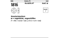 10 Stück, DIN 1816 14 H Ausf. w Kreuzlochmuttern w = ungehärtet, ungeschliffen - Abmessung: M 18 x 1,5