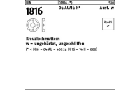 10 Stück, DIN 1816 14 H Ausf. w Kreuzlochmuttern w = ungehärtet, ungeschliffen - Abmessung: M 26 x 1,5