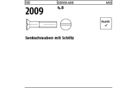 2000 Stück, ISO 2009 4.8 Senkschrauben mit Schlitz - Abmessung: M 2 x 8