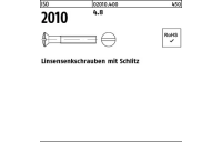 2000 Stück, ISO 2010 4.8 Linsensenkschrauben mit Schlitz - Abmessung: M 2,5 x 6