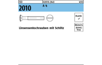 200 Stück, ISO 2010 A 4 Linsensenkschrauben mit Schlitz - Abmessung: M 2,5 x 16