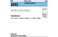 200 Stück, DIN 2093 1.4310/1.4568 Tellerfedern - Abmessung: 20 x10,2x0,9