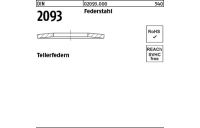 1 Stück, DIN 2093 Federstahl Tellerfedern - Abmessung: 250 x127 x10,0