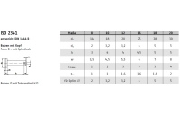 10 Stück, ISO 2341 Stahl Form B galvanisch verzinkt Bolzen mit Kopf, mit Splintloch, Bolzen Ø mit Toleranzfeld h11 - Abmessung: B 10 x25 x20,5