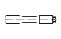 1 Stück, DIN 2510 Mu 1.7709 Form L AD W7 Schraubenbolzen mit Dehnschaft, mit langem Gewinde, mit 2 Muttern - Abmessung: LM 12 x 85