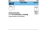 50 Stück, DIN 3017 1.4016 (W2) Form C1 Schlauchschellen, mit Rundbolzen, einteilig - Abmessung: 17- 19/18