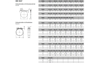 25 Stück, DIN 3017 A 4 (W5) Form A Schlauchschellen, mit Schneckenantrieb - Abmessung: 50- 70/12 C7