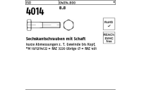 500 Stück, ISO 4014 8.8 Sechskantschrauben mit Schaft - Abmessung: M 4 x 40