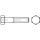 200 Stück, ISO 4014 8.8 galvanisch verzinkt Sechskantschrauben mit Schaft - Abmessung: M 5 x 100