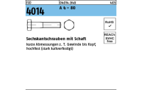 100 Stück, ISO 4014 A 4 - 80 Sechskantschrauben mit Schaft - Abmessung: M 6 x 30