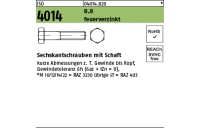 200 Stück, ISO 4014 8.8 feuerverzinkt Sechskantschrauben mit Schaft - Abmessung: M 8 x 40