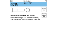 100 Stück, ISO 4014 A 4 - 70 Sechskantschrauben mit Schaft - Abmessung: M 8 x 45