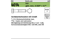 200 Stück, ISO 4014 8.8 galv. verz. 8 DiSP + SL Sechskantschrauben mit Schaft - Abmessung: M 8 x 75