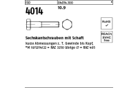 100 Stück, ISO 4014 10.9 Sechskantschrauben mit Schaft - Abmessung: M 8 x 110