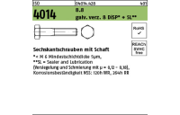 100 Stück, ISO 4014 8.8 galv. verz. 8 DiSP + SL Sechskantschrauben mit Schaft - Abmessung: M 10 x 45