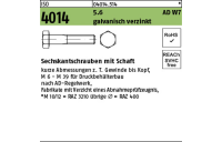 100 Stück, ISO 4014 5.6 AD W7 galvanisch verzinkt Sechskantschrauben mit Schaft - Abmessung: M 10 x 45