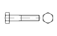 100 Stück, ISO 4014 5.6 AD W7 galvanisch verzinkt Sechskantschrauben mit Schaft - Abmessung: M 10 x 45