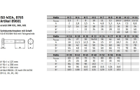 50 Stück, ISO 4014 1.7218 +QT (25CrMo4) Sechskantschrauben mit Schaft - Abmessung: M 12 x 100