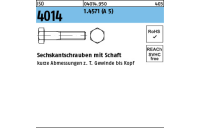 1 Stück, ISO 4014 1.4571 (A 5) Sechskantschrauben mit Schaft - Abmessung: M 20 x 80