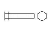 500 Stück, ISO 4017 8.8 flZn/TL 480h (zinklamellenbesch.) Sechskantschrauben mit Gewinde bis Kopf - Abmessung: M 6 x 10