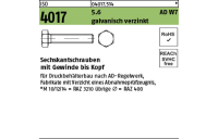 500 Stück, ISO 4017 5.6 AD W7 galvanisch verzinkt Sechskantschrauben mit Gewinde bis Kopf - Abmessung: M 6 x 12