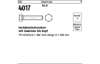 100 Stück, ISO 4017 10.9 Sechskantschrauben mit Gewinde bis Kopf - Abmessung: M 6 x 16