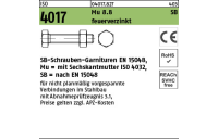 200 Stück, ISO 4017 Mu 8.8 SB feuerverzinkt SB-Schrauben-Garnituren EN 15048, mit Sechskantmutter ISO 4032 - Abmessung: M 8 x 25