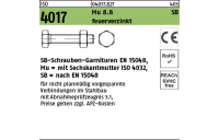 100 Stück, ISO 4017 Mu 8.8 SB feuerverzinkt SB-Schrauben-Garnituren EN 15048, mit Sechskantmutter ISO 4032 - Abmessung: M 10 x 90
