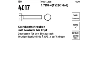 100 Stück, ISO 4017 1.7218 +QT (25CrMo4) Sechskantschrauben mit Gewinde bis Kopf - Abmessung: M 12 x 25